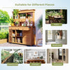TOPMAX Tall Garden Potting Bench & Storage Station