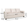 Cozy Contemporary Beige Sofa