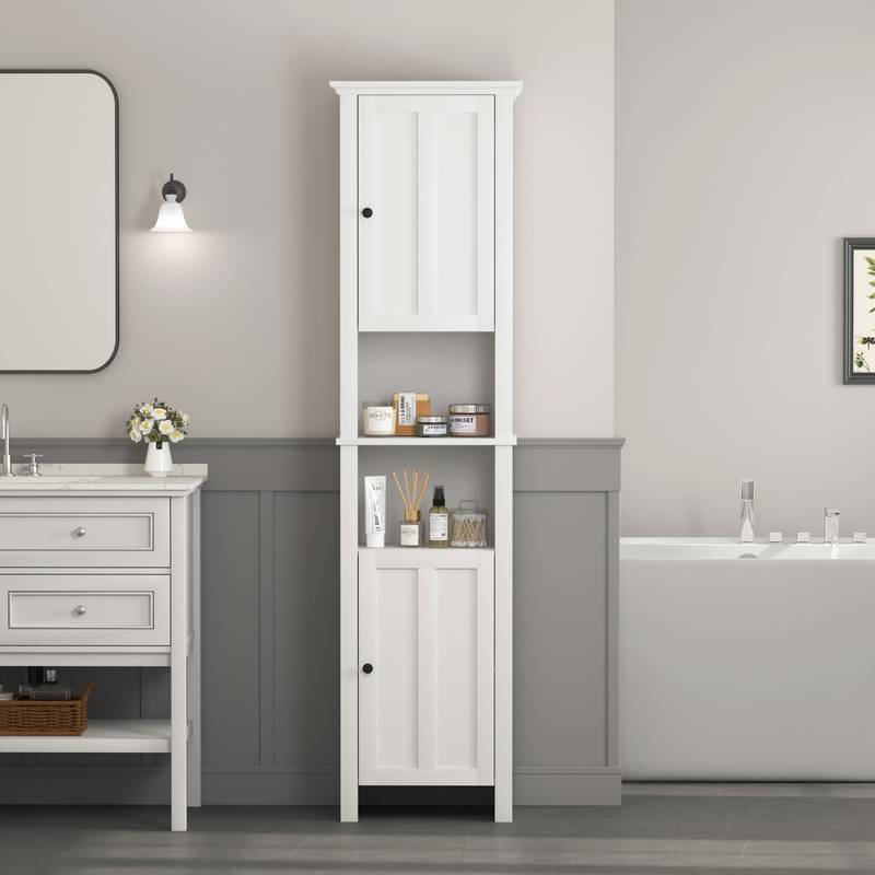 Chic Wooden Storage Cabinet for Bathroom and Living Room