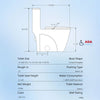 Eco-Friendly Comfort Toilet - Soft Close, Dual-Flush, Light Grey