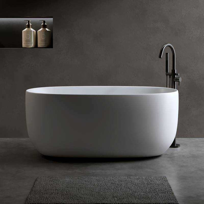 Chic Compact Resin Bathtub