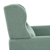 Cozy Teddy Accent Chair - Stylish Lounge Armchair in Light Green