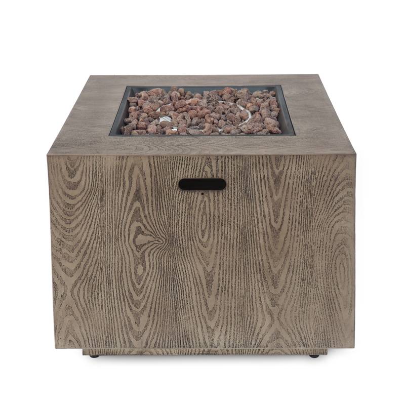 Cozy Square Gas Fire Pit - Warm Up Your Patio!