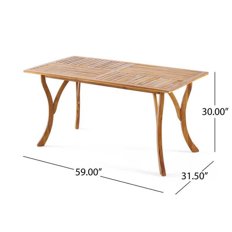 Teak Charm Outdoor Dining Table
