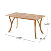 Teak Charm Outdoor Dining Table