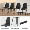 Sleek Black Dining Chair Set - Modern Comfort in Every Seat!