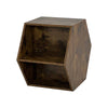 Charming Hexagon Wooden Side Table