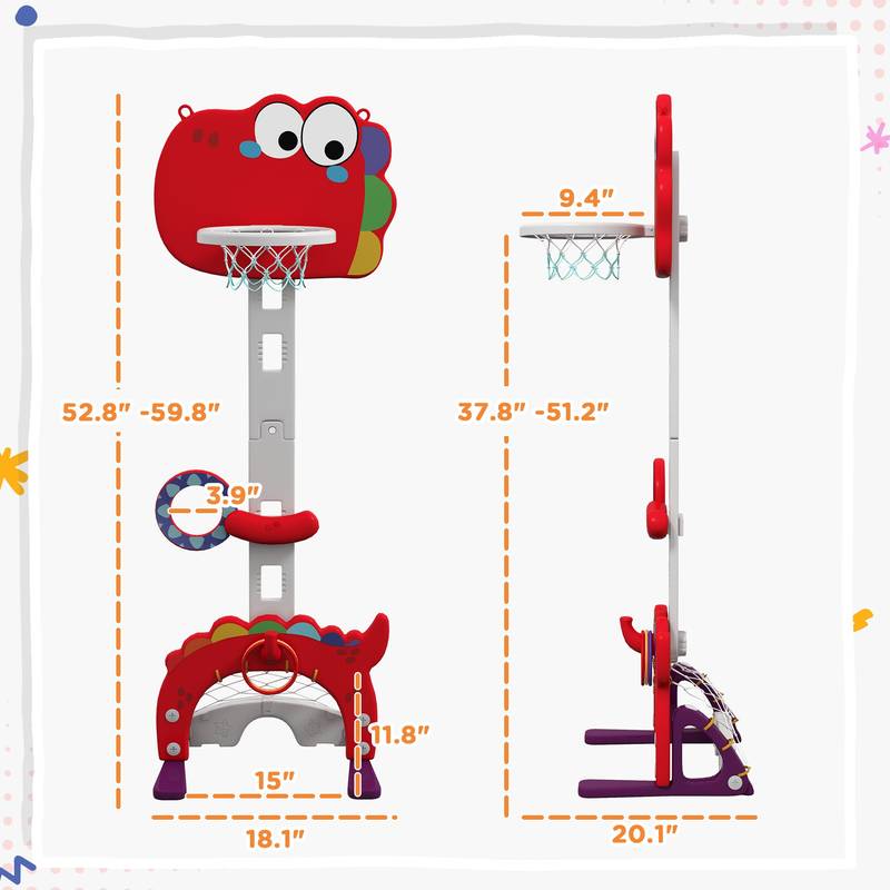 All-in-One Kids Sports Hoop