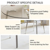 Sleek Glass Circle Table
