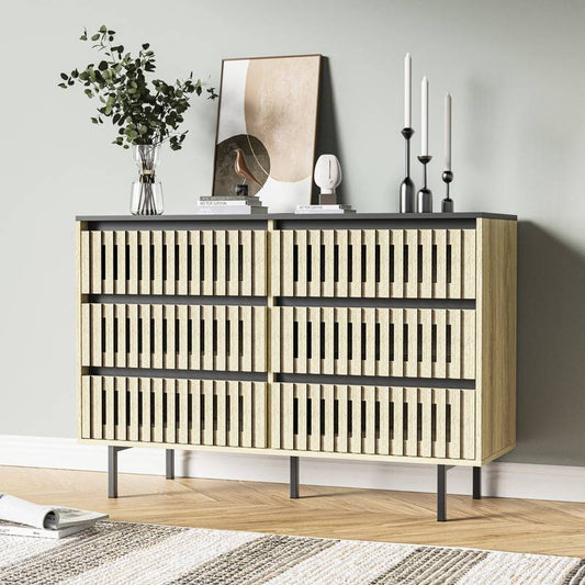 Chic Fluted Storage Cabinet