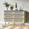 Chic Fluted Storage Cabinet