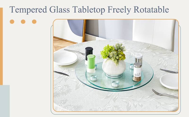 Spin & Store Round Glass Organizer
