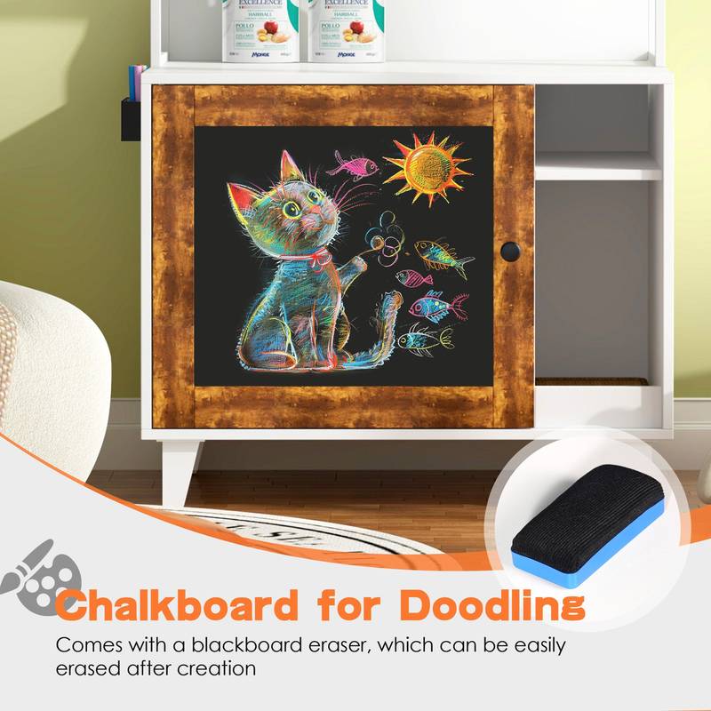 Stylish Cat Litter Box Hideaway with Storage Shelves