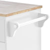 Versatile Kitchen Island Cart with Storage & Locking Wheels