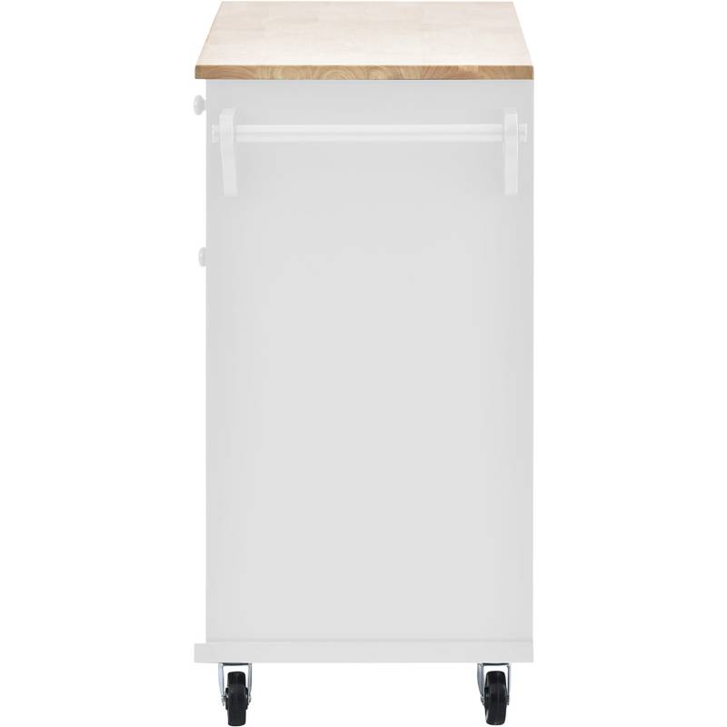 Versatile Kitchen Island Cart with Storage & Locking Wheels