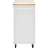 Versatile Kitchen Island Cart with Storage & Locking Wheels