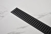 Sleek Shower Drain with Removable Grate and Hair Trap