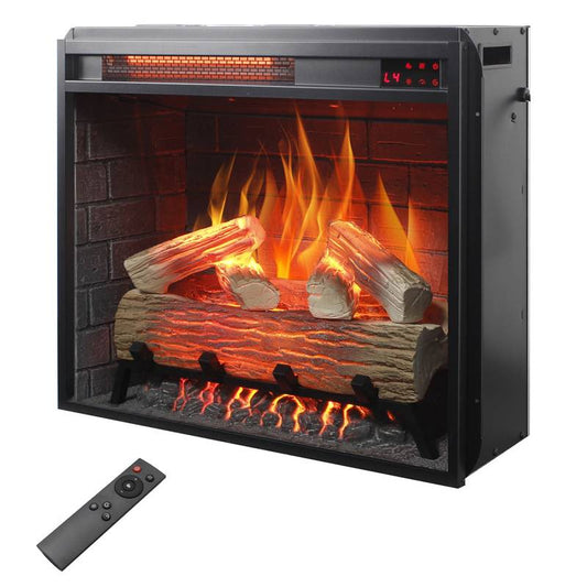 CozyGlow Electric Fireplace Insert with Remote and Realistic Flames
