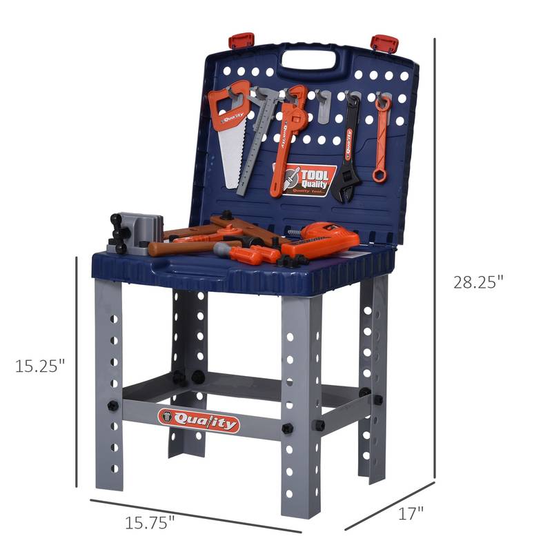 Kids' Deluxe Tool Workshop - Foldable Fun with Realistic Power Tools!