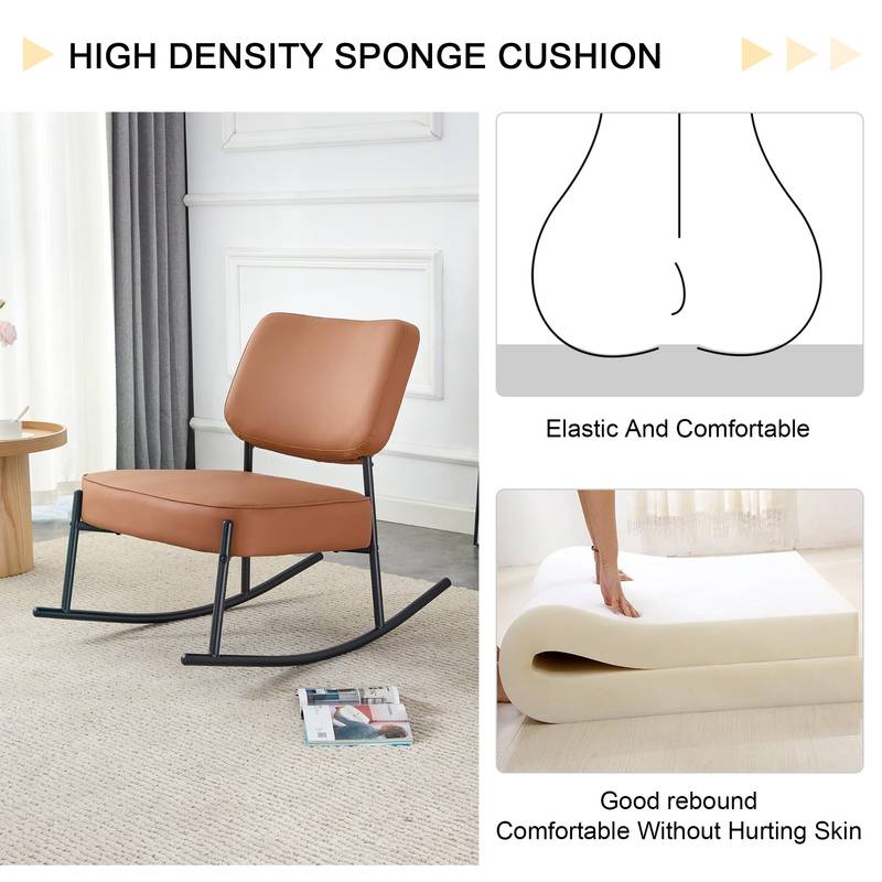 Cozy Rocking Chair with Cushioned Comfort