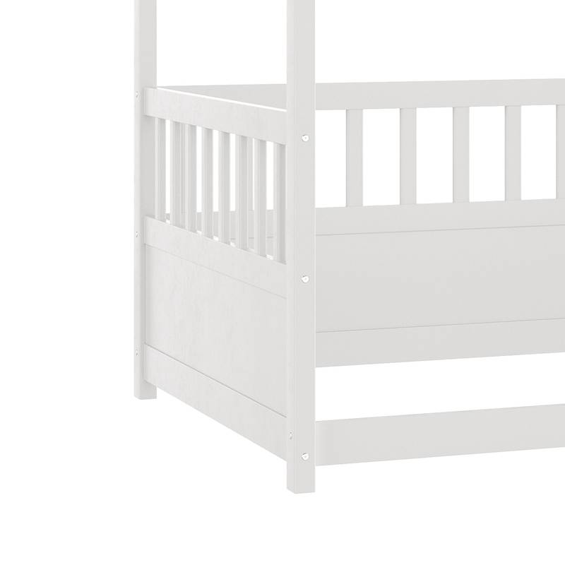 Dreamy Canopy Twin Bed Frame for Kids