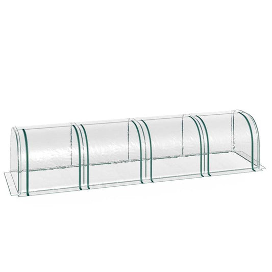 Outsunny Portable Mini Greenhouse Tunnels with Roll-Up Doors