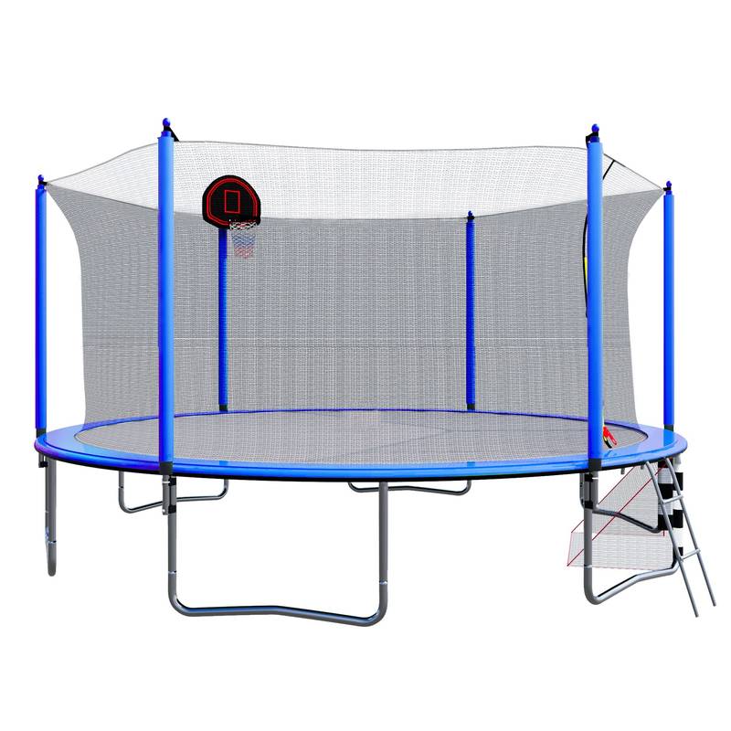 Jump & Score Trampoline with Hoop & Goal