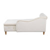 Cozy Velvet Chaise with Storage and Pillow