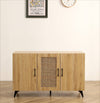 Rattan Charm Storage Cabinet - Stylish & Sturdy for Home or Dining!
