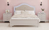 Cozy Cream Grey Queen Bedroom Set with LED Headboard & Nightstands