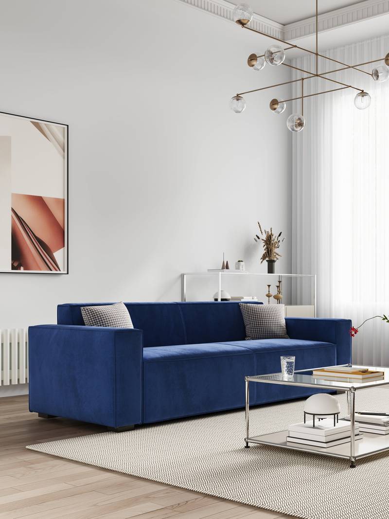 Cozy Cloud Sofa - Chic 3-Seater for Your Living Room