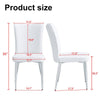 Chic White Dining Chair Set