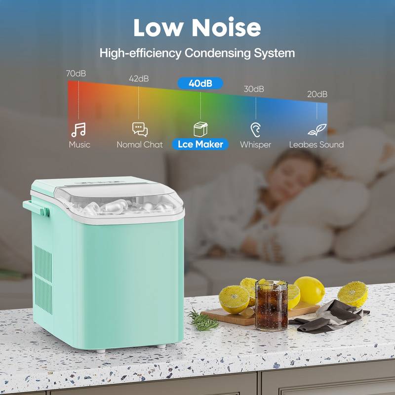 Chill Buddy: Green Portable Ice Maker