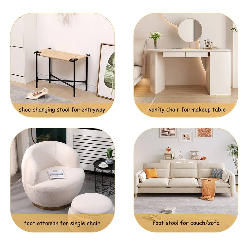 Natural Touch Vanity Stool