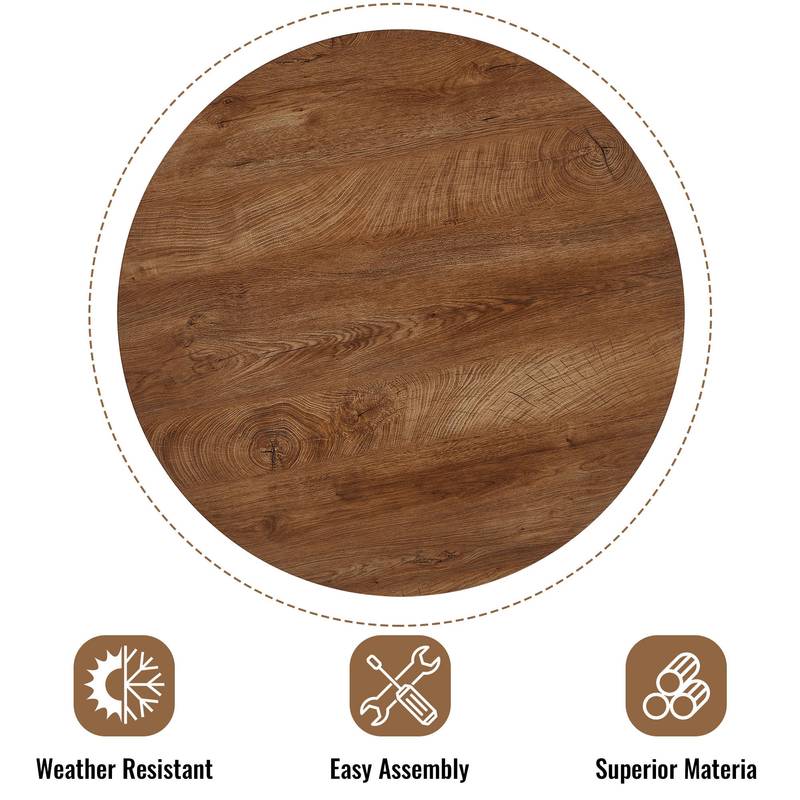 Versatile Round Dining Table - Perfect for Home & Café!