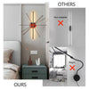 Sleek Black LED Wall Sconces - Modern Minimalist Lighting