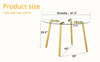Chic Gold-Base Glass Dining Table – Perfect for Home & Office Gatherings!