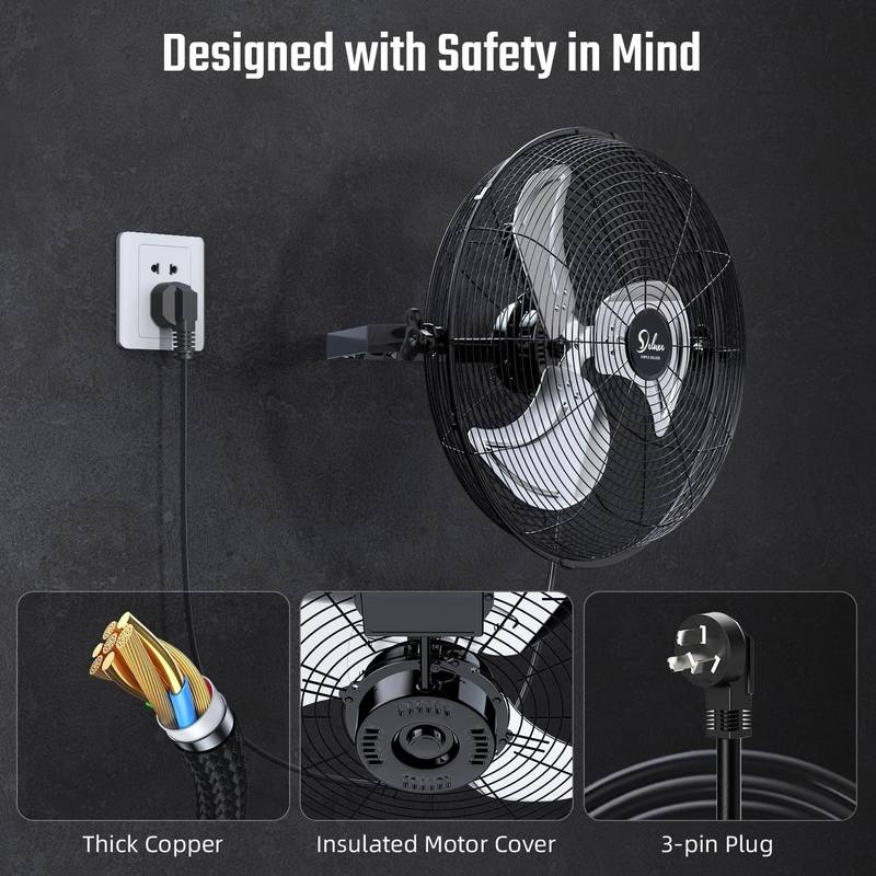 PowerUp Wall-Mount Fan