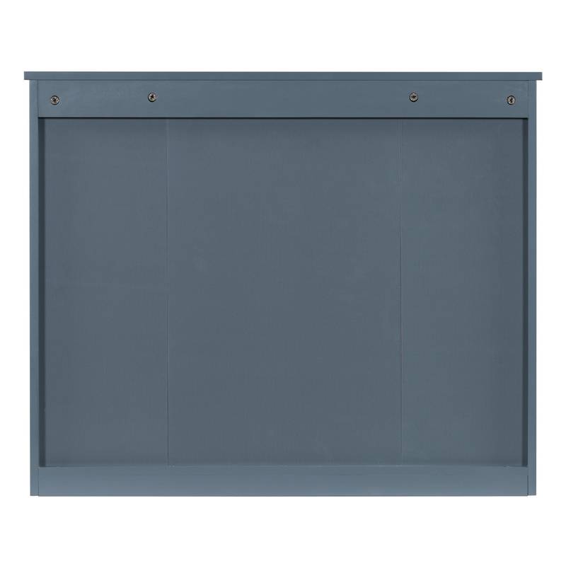 Sleek Wall-Mount Bathroom Cabinet with Mirror & Shelves