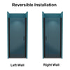 Matte Black Semi-Frameless Pivot Shower Door with Clear Glass