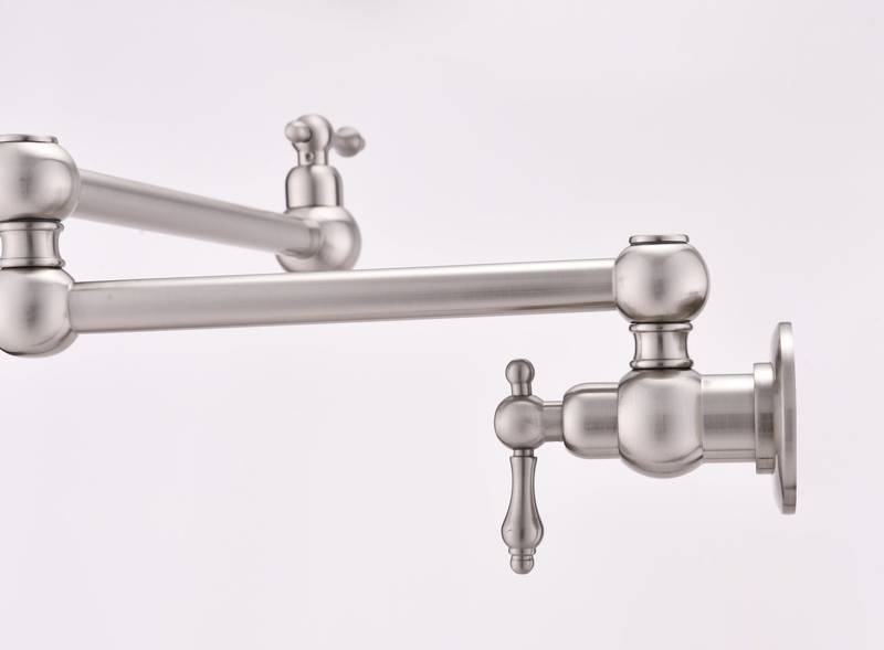 Wall-Mounted Pot Filler Faucet
