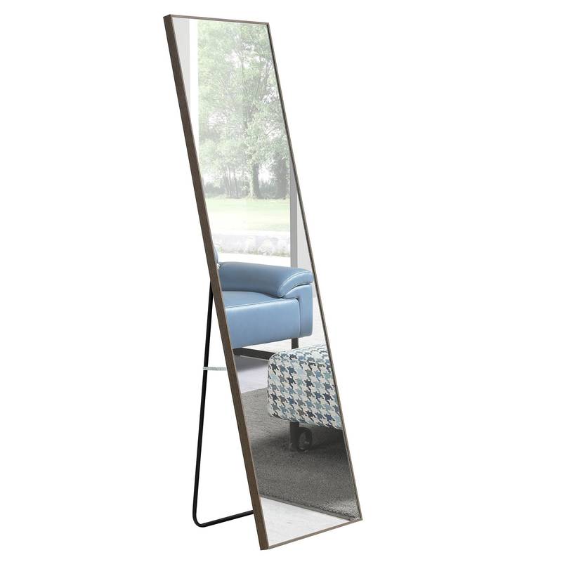 Chic Gray Full-Length Dressing Mirror