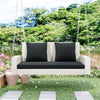 Cozy Wicker Swing for Two