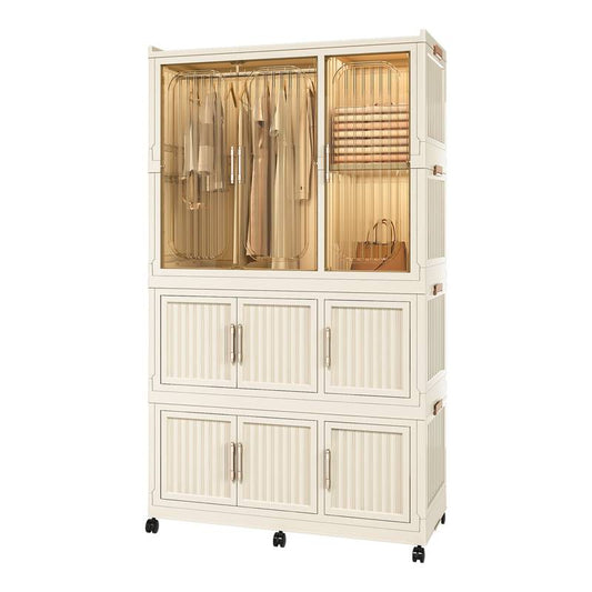 Chic Storage Closet - Portable Wardrobe Organizer