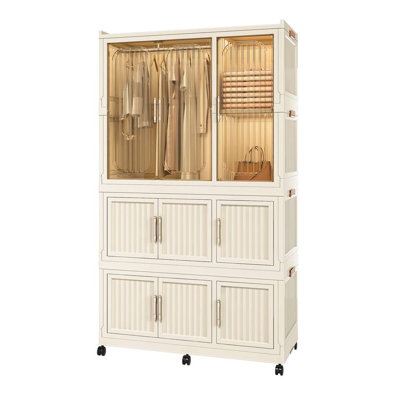 Chic Storage Closet - Portable Wardrobe Organizer