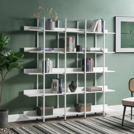 Vintage Industrial 5-Tier Bookshelf