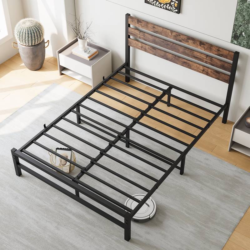 Rustic Vintage Platform Bed Frame