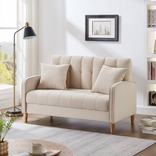 Chic Velvet Loveseat for Cozy Spaces