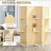 Bamboo Folding Privacy Screen & Storage Divider