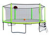 Jump and Score Trampoline Fun with Basketball Hoop and Soccer Goal